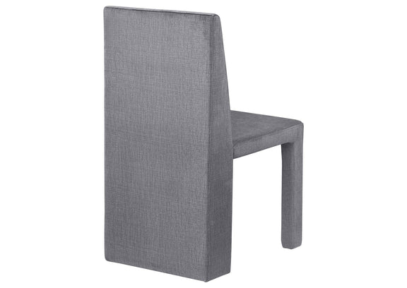 108512 Tordera Velvet Upholstered Dining Side Chair Grey (Set of 2)