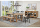 108540-S6B Middleton 6-piece Extension Leaf Dining Set Brown and Black
