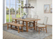 108540-S6 Middleton 6-piece Extension Leaf Dining Set Brown and Beige