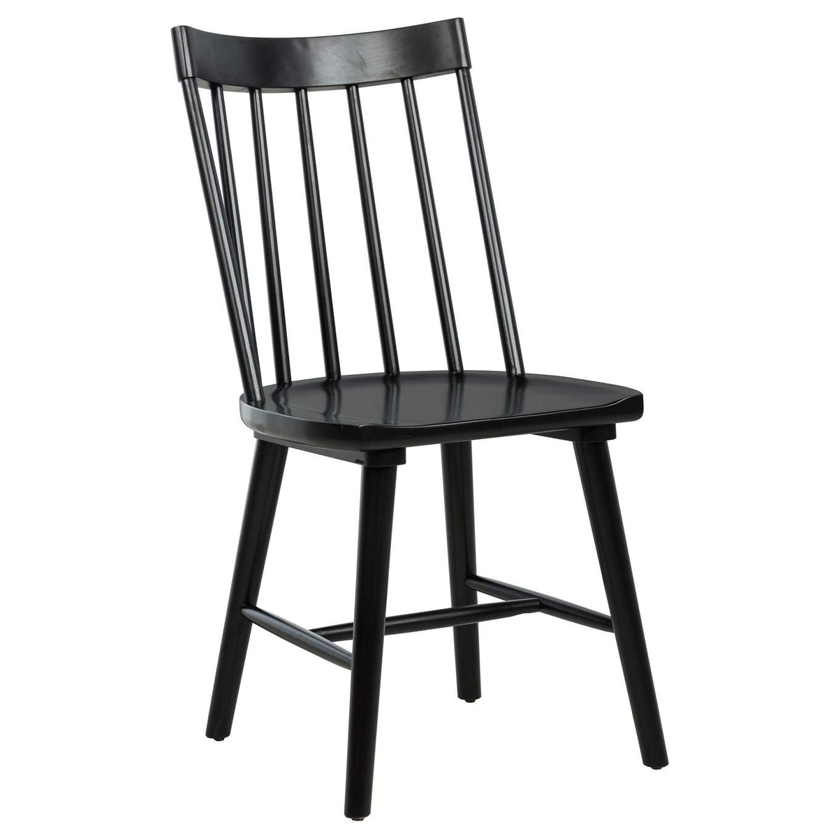 108540-S7B Middleton 7-piece Extension Leaf Dining Set Brown and Black