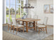 108540-S7 Middleton 7-piece Extension Leaf Dining Set Brown and Beige