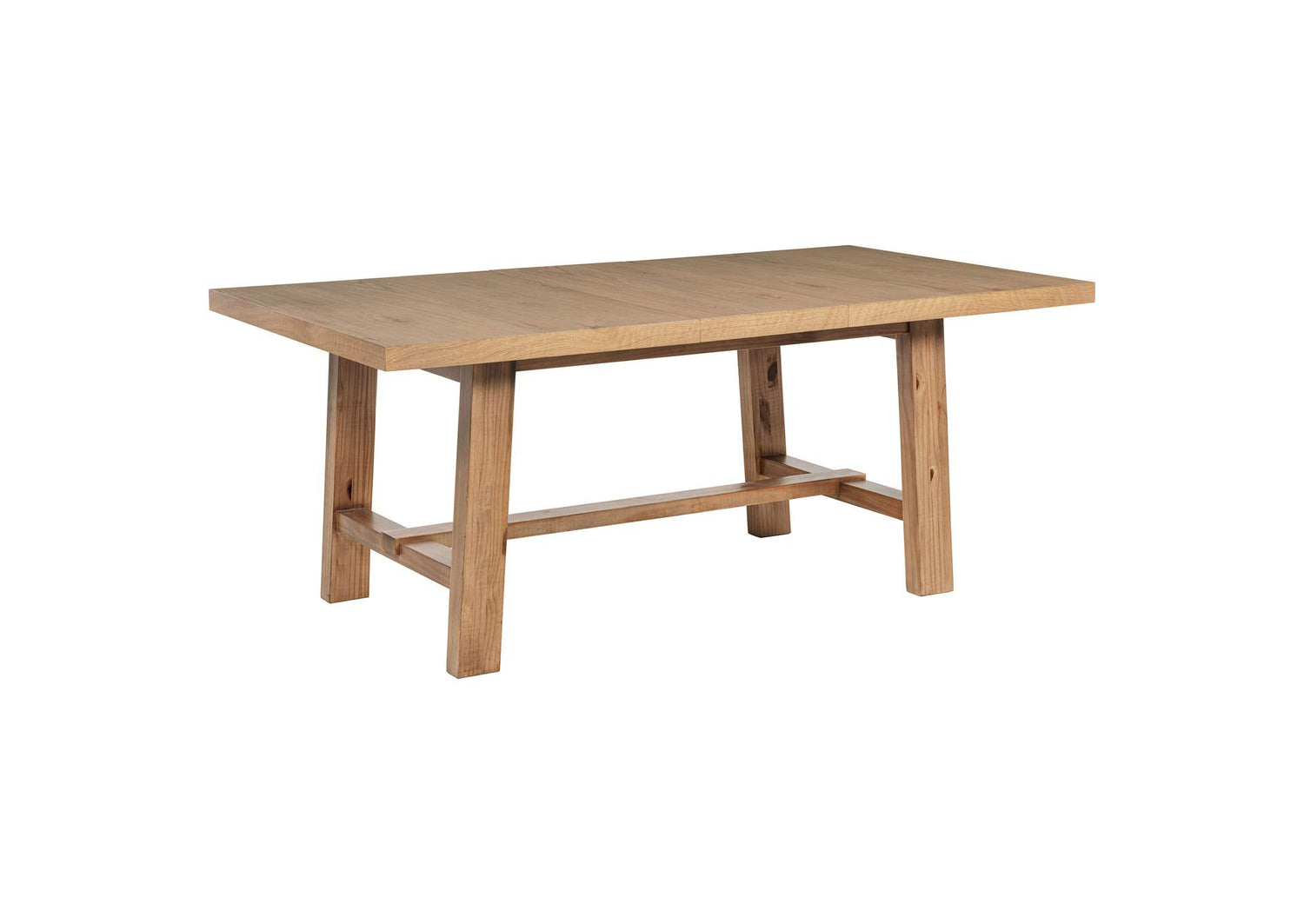 108540 Middleton 76-inch Extension Leaf Dining Table Natural Brown