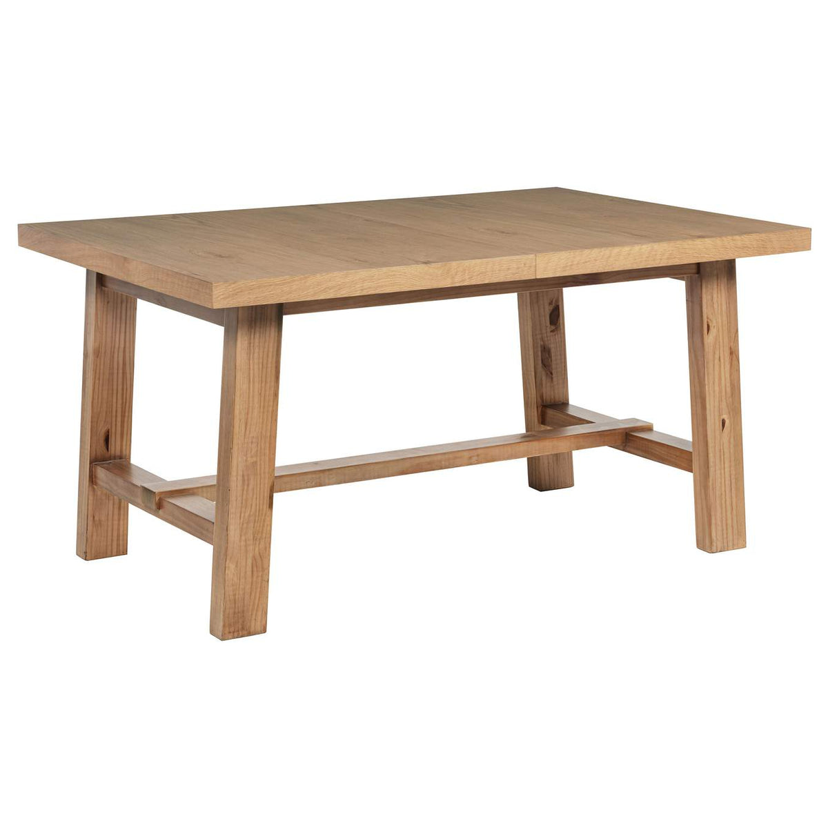 108540 Middleton 76-inch Extension Leaf Dining Table Natural Brown