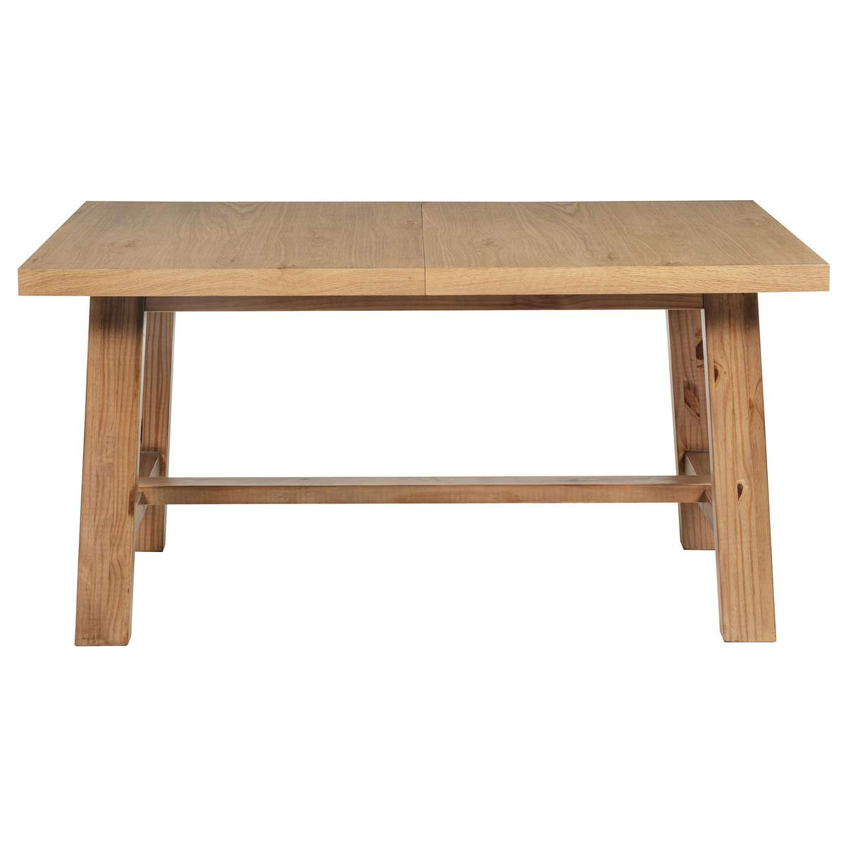 108540 Middleton 76-inch Extension Leaf Dining Table Natural Brown
