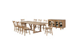 108541-S10N Middleton 10-piece Extension Leaf Dining Set Natural Brown