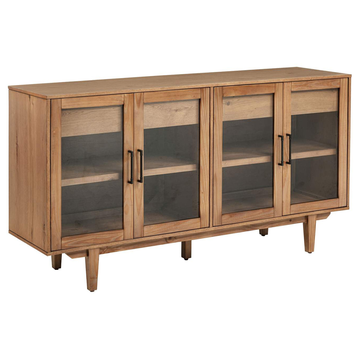 108541-S10N Middleton 10-piece Extension Leaf Dining Set Natural Brown