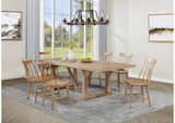 108541-S7N Middleton 7-piece Extension Leaf Dining Set Natural Brown