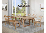 108541-S9N Middleton 9-piece Extension Leaf Dining Set Natural Brown