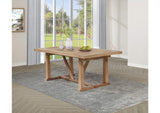 108541 Middleton 106-inch Extension Leaf Dining Table Natural Brown