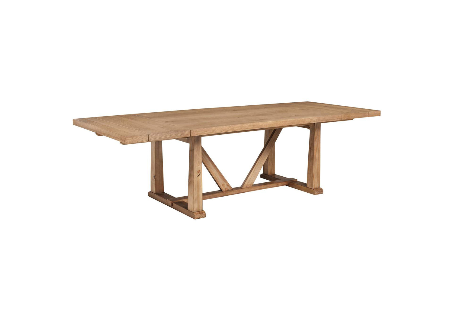108541 Middleton 106-inch Extension Leaf Dining Table Natural Brown