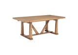 108541 Middleton 106-inch Extension Leaf Dining Table Natural Brown