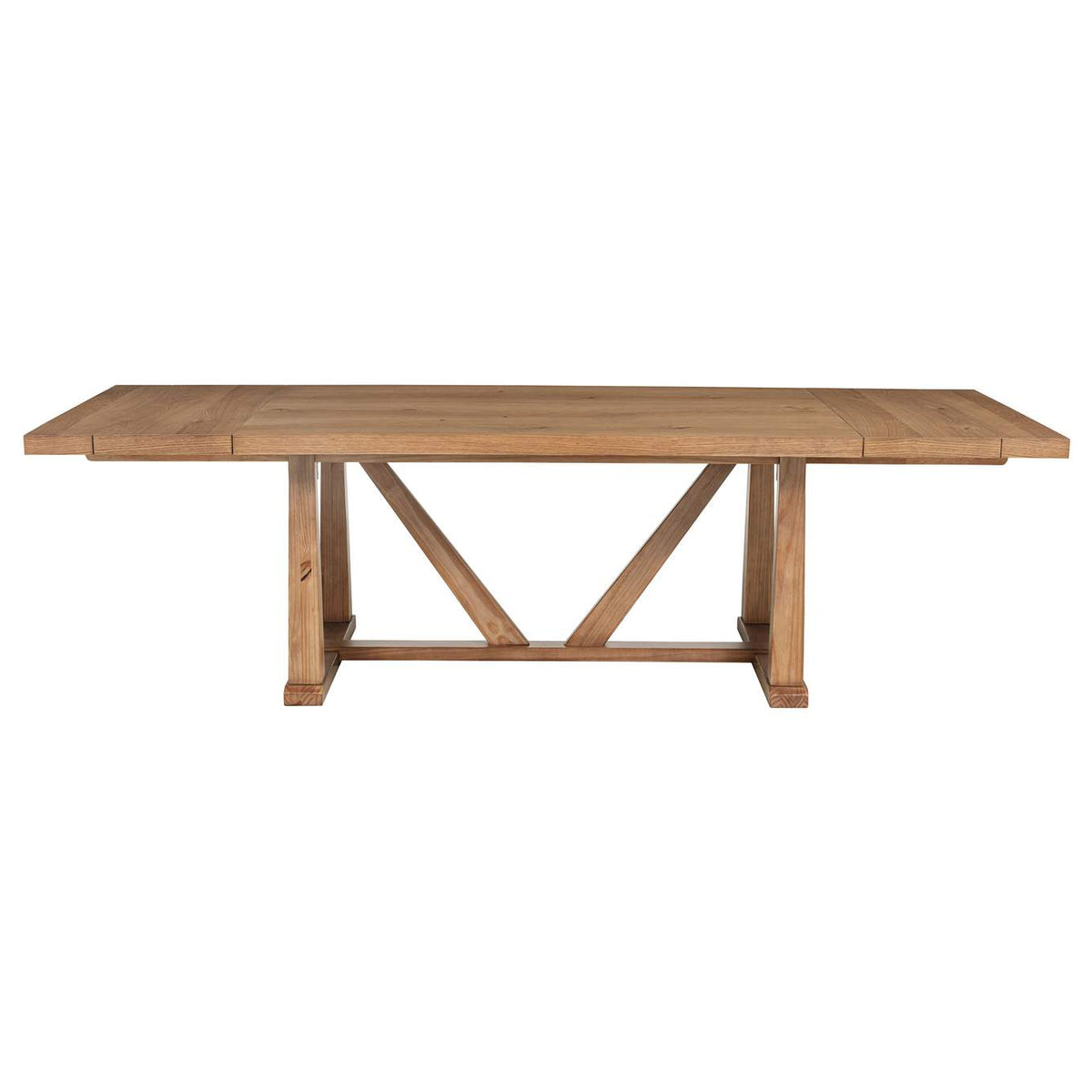 108541 Middleton 106-inch Extension Leaf Dining Table Natural Brown