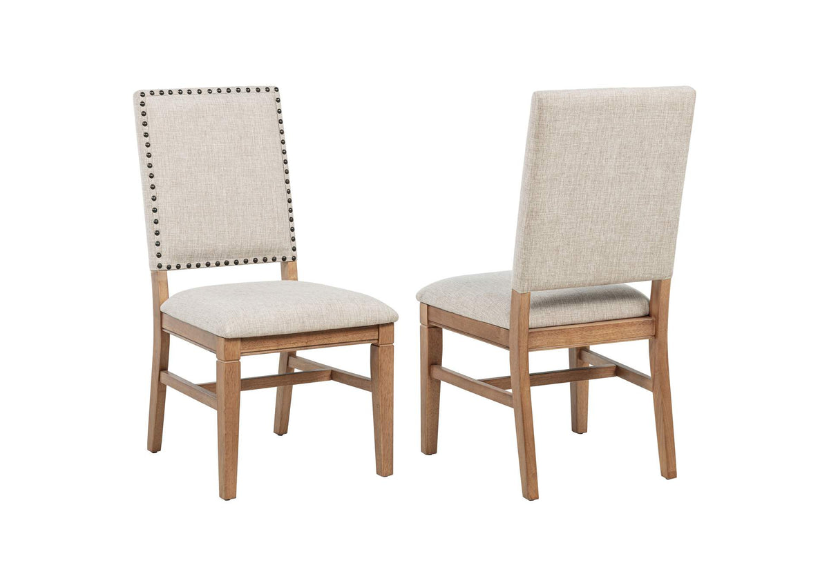 108542 Middleton Upholstered Dining Side Chair Beige (Set of 2)