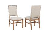 108542 Middleton Upholstered Dining Side Chair Beige (Set of 2)