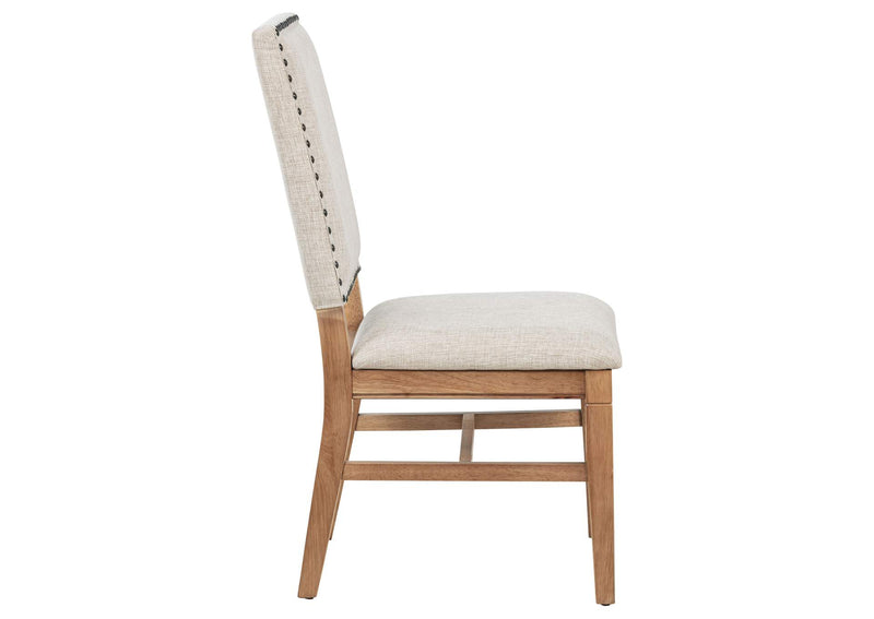 108542 Middleton Upholstered Dining Side Chair Beige (Set of 2)