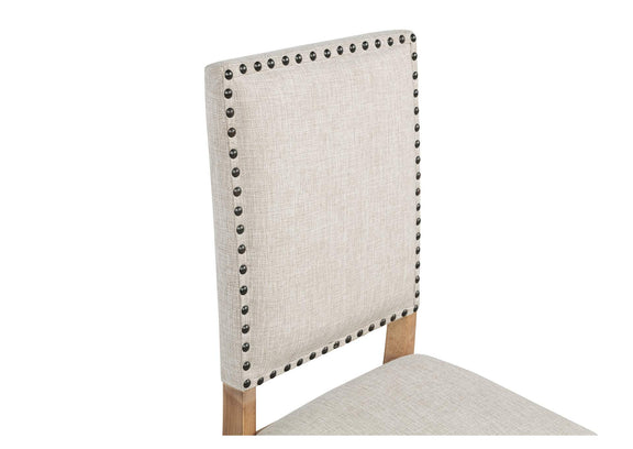108542 Middleton Upholstered Dining Side Chair Beige (Set of 2)