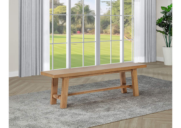 108543 Middleton 60-inch Wood Backless Dining Bench Natural Brown