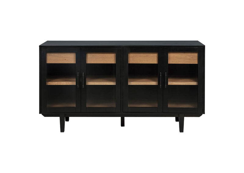 108545BLK Middleton 4-door Sideboard Server with Dual Drawers Black
