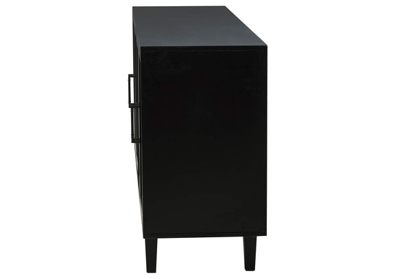 108545BLK Middleton 4-door Sideboard Server with Dual Drawers Black