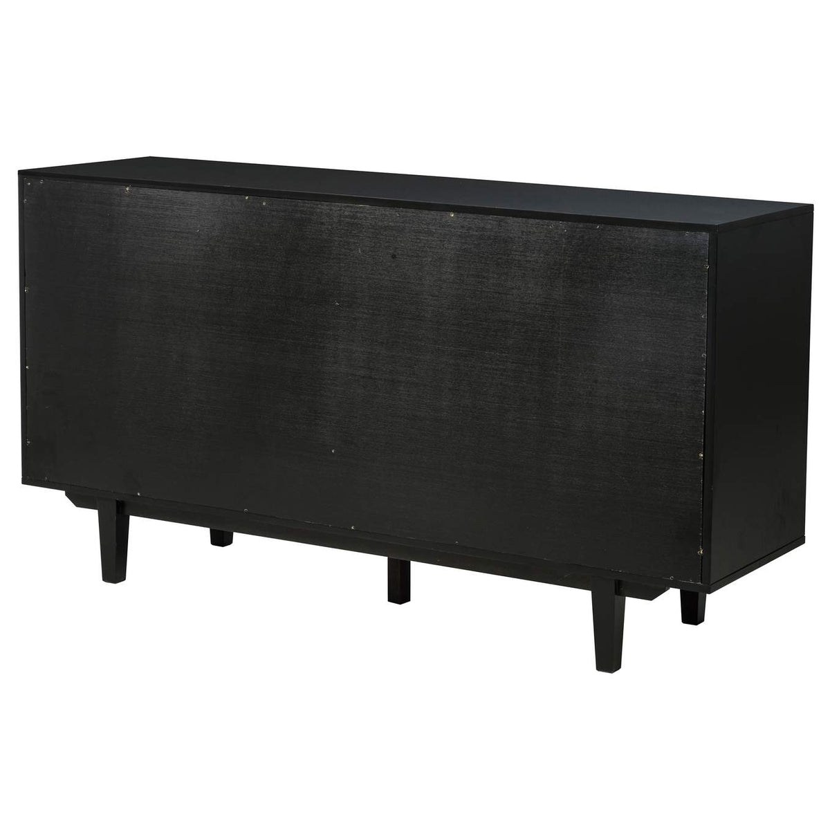 108545BLK Middleton 4-door Sideboard Server with Dual Drawers Black