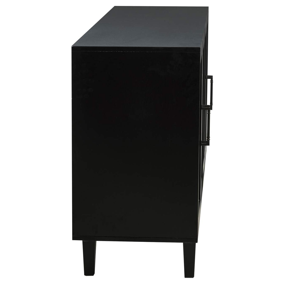 108545BLK Middleton 4-door Sideboard Server with Dual Drawers Black