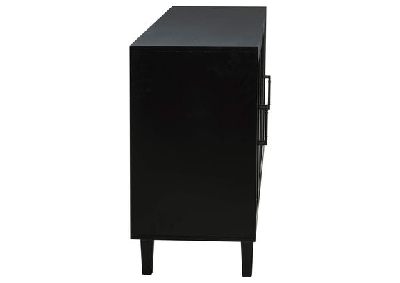 108545BLK Middleton 4-door Sideboard Server with Dual Drawers Black