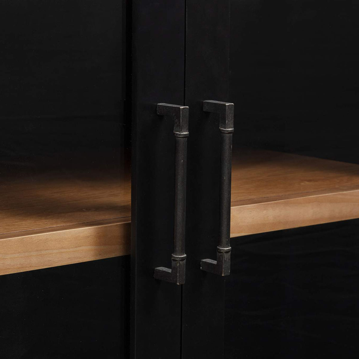 108545BLK Middleton 4-door Sideboard Server with Dual Drawers Black