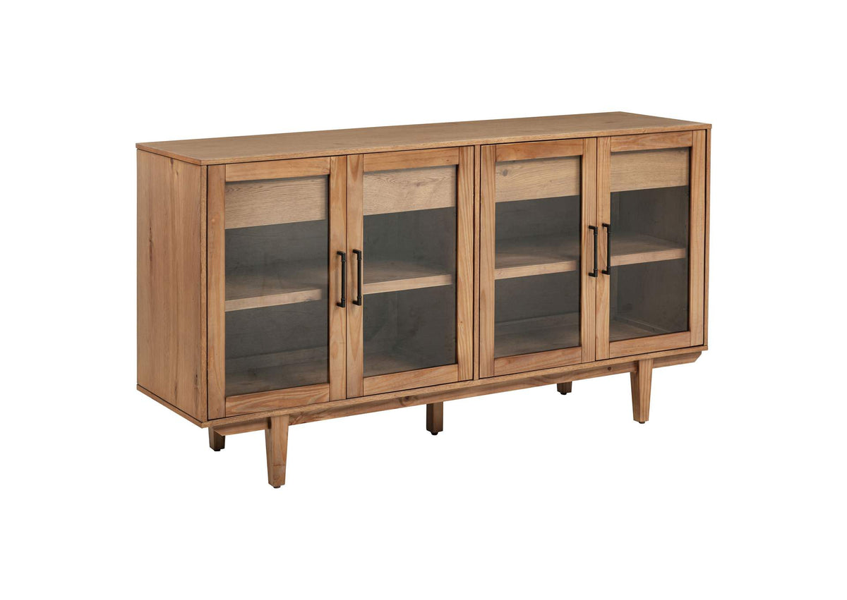 108545NAT Middleton 4-door Sideboard Server with Dual Drawers Natural