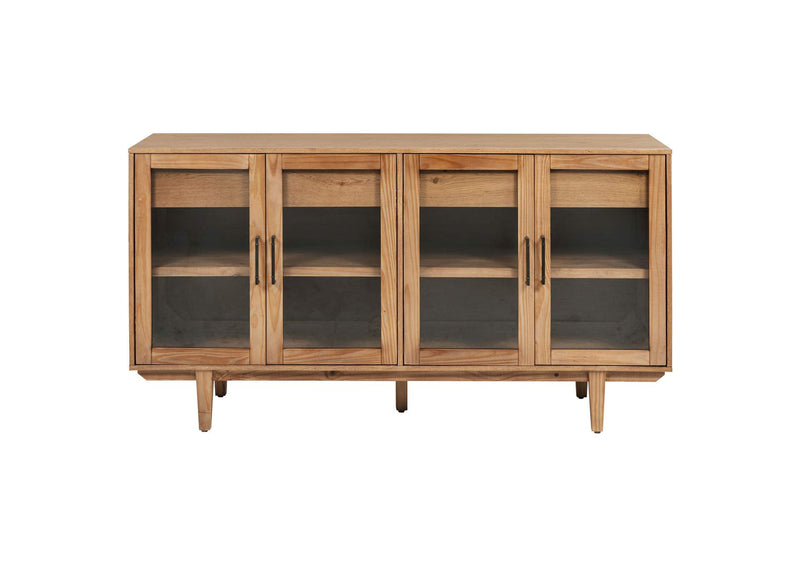 108545NAT Middleton 4-door Sideboard Server with Dual Drawers Natural