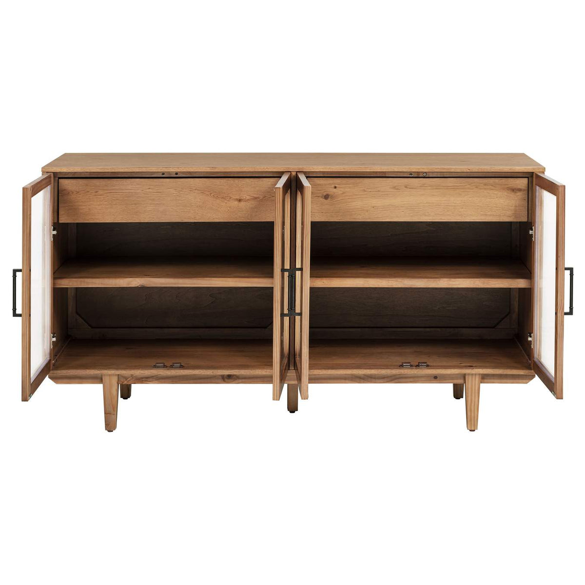 108545NAT Middleton 4-door Sideboard Server with Dual Drawers Natural