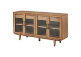 108545NAT Middleton 4-door Sideboard Server with Dual Drawers Natural