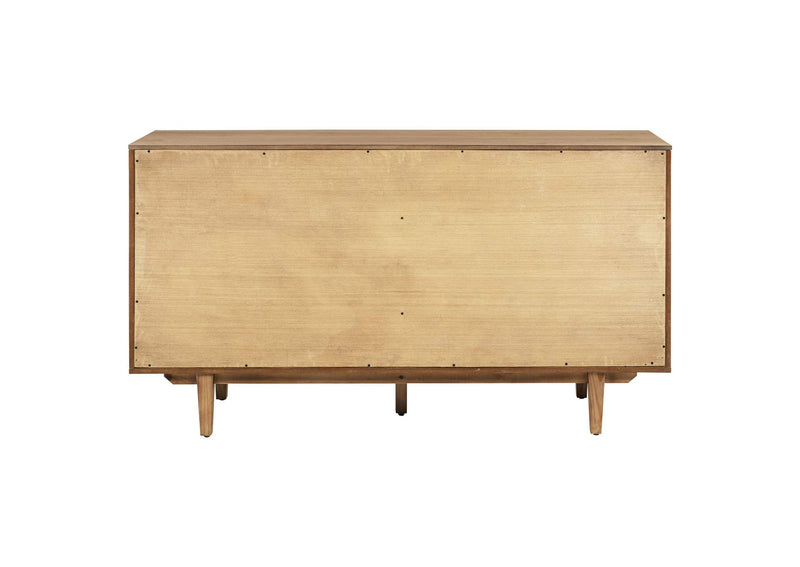108545NAT Middleton 4-door Sideboard Server with Dual Drawers Natural