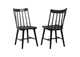 108546BLK Middleton Solid Wood Dining Side Chair Black (Set of 2)