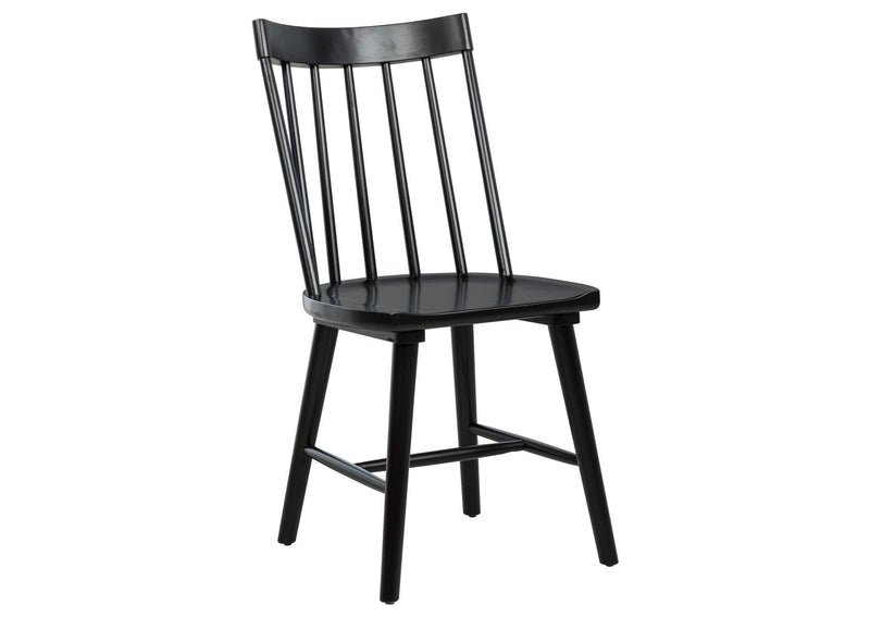 108546BLK Middleton Solid Wood Dining Side Chair Black (Set of 2)