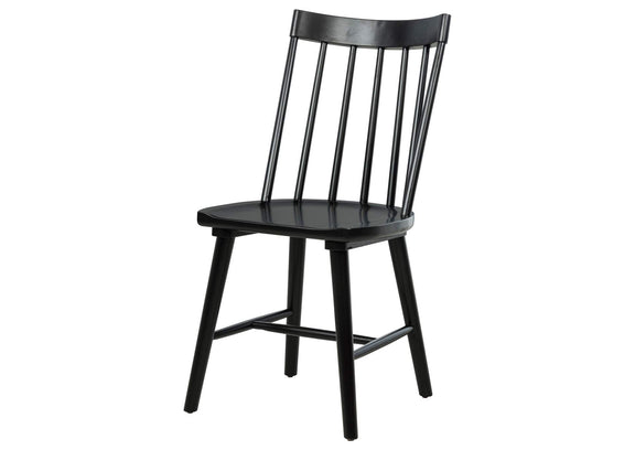 108546BLK Middleton Solid Wood Dining Side Chair Black (Set of 2)