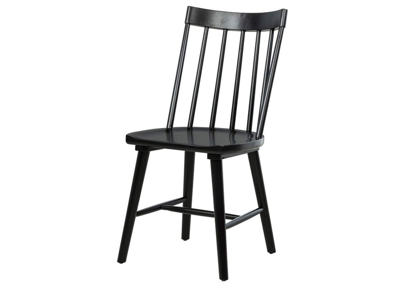 108546BLK Middleton Solid Wood Dining Side Chair Black (Set of 2)