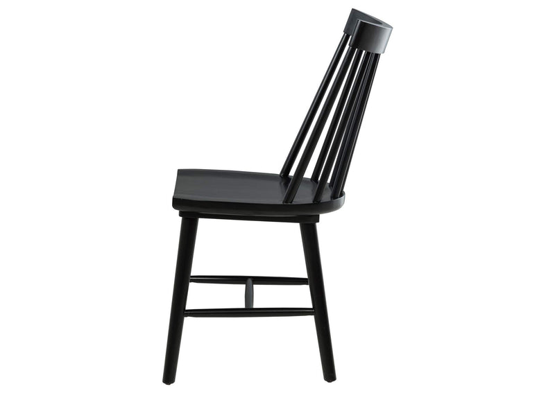 108546BLK Middleton Solid Wood Dining Side Chair Black (Set of 2)