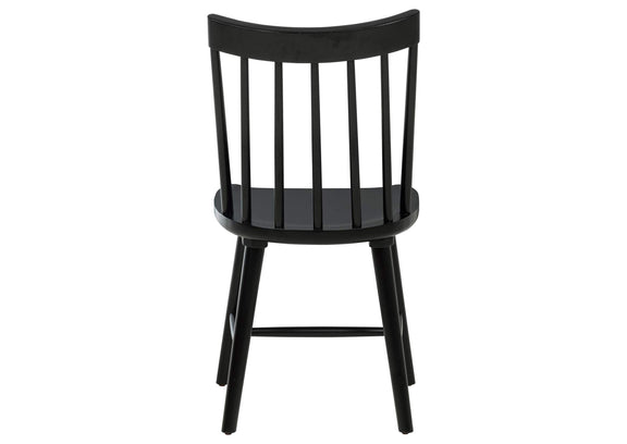 108546BLK Middleton Solid Wood Dining Side Chair Black (Set of 2)