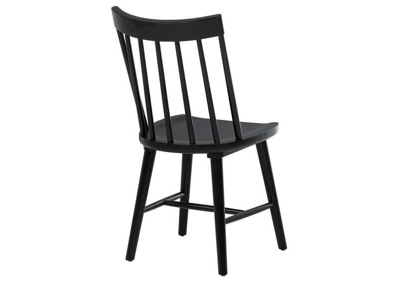 108546BLK Middleton Solid Wood Dining Side Chair Black (Set of 2)
