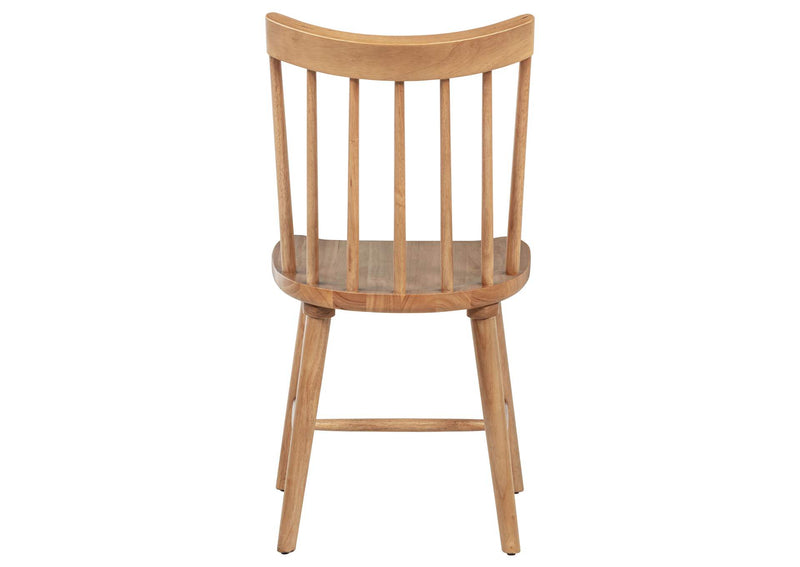 108546NAT Middleton Solid Wood Dining Side Chair Brown (Set of 2)