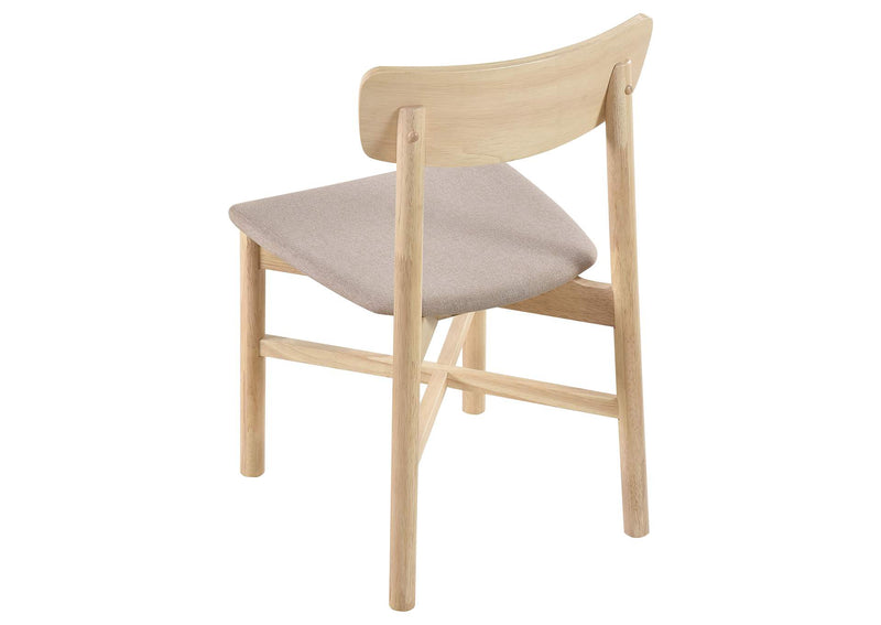 108551-S5 Parkridge 5-piece 59-inch Wood Dining Set White Washed