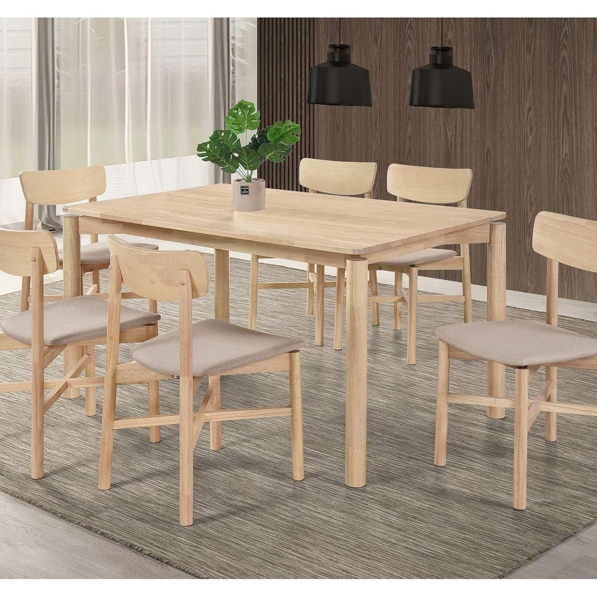 108552 Parkridge Dining Side Chair White Washed (Set of 2)