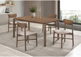 108561-S5 Parkridge 5-piece 59-inch Wood Dining Set Natural Walnut