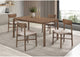 108561-S5 Parkridge 5-piece 59-inch Wood Dining Set Natural Walnut