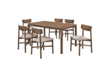 108561-S7 Parkridge 7-piece 59-inch Wood Dining Set Natural Walnut