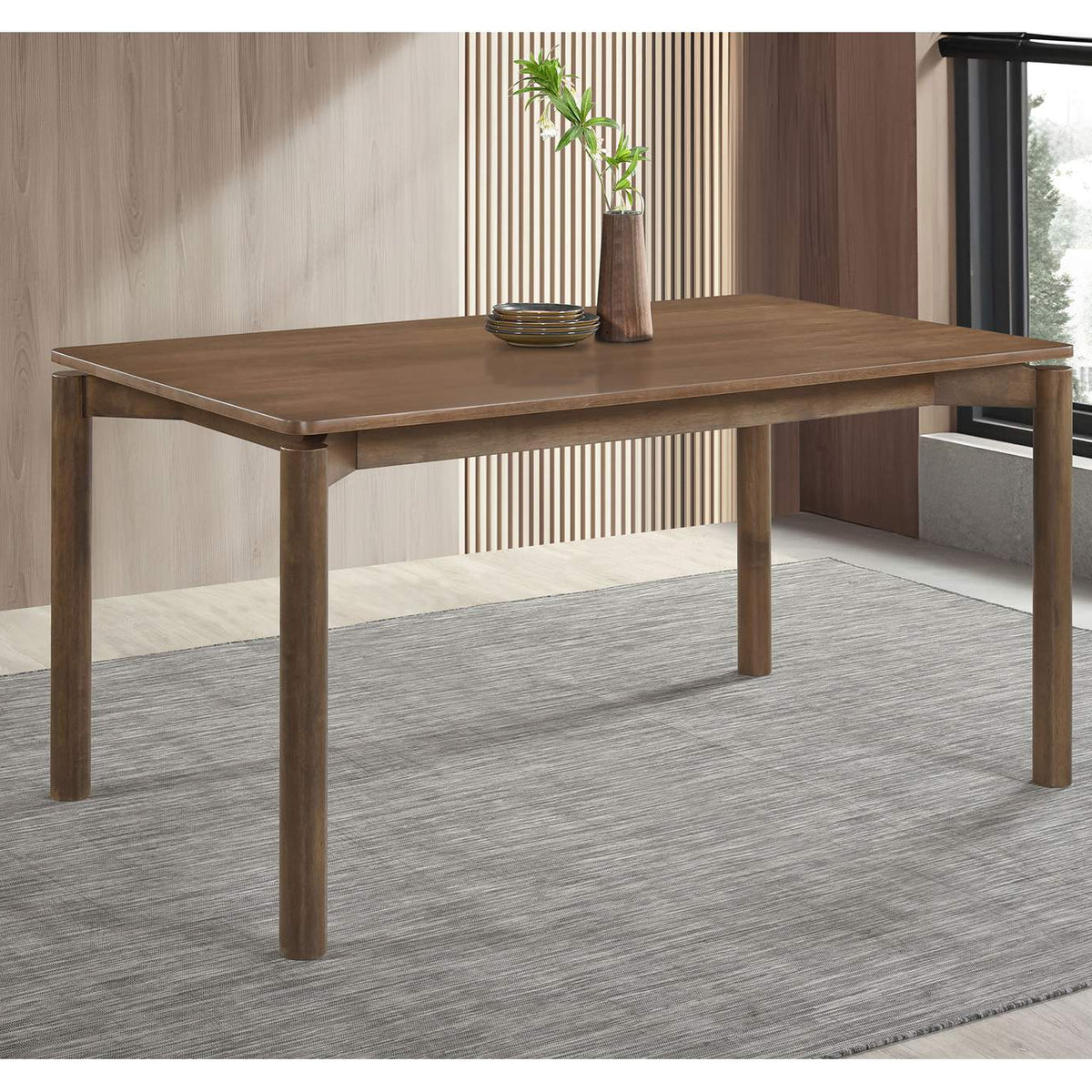 108561 Parkridge 59-inch Rectangular Dining Table Natural Walnut