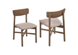 108562 Parkridge Dining Side Chair Natural Walnut (Set of 2)