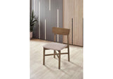 108562 Parkridge Dining Side Chair Natural Walnut (Set of 2)
