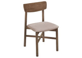 108562 Parkridge Dining Side Chair Natural Walnut (Set of 2)
