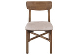 108562 Parkridge Dining Side Chair Natural Walnut (Set of 2)